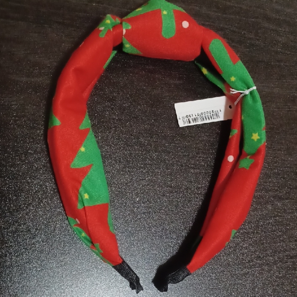 Holiday Cheer Red and Green Kids Headband